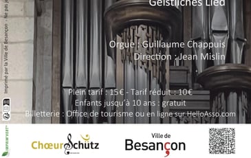 Concert Musiques Sacrées - choeur et orgue