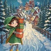 Evalina et la hotte du Père Noël