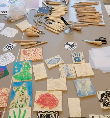Atelier de linogravure