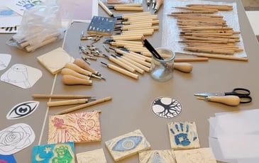 Atelier de linogravure