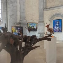 Exposition de peintres amateurs à l'abbaye de Baume-les-Dames