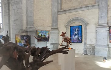 Exposition de peintres amateurs à l'abbaye de Baume-les-Dames