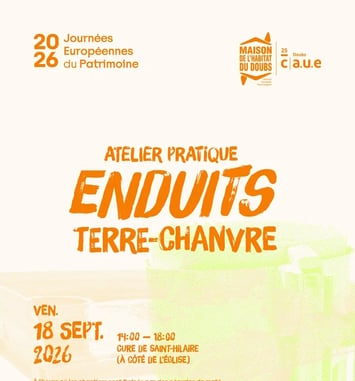 Atelier pratique : réaliser ses enduits terre-chanvre