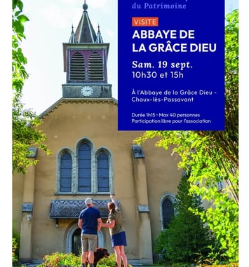 Visite abbaye de la Grâce Dieu
