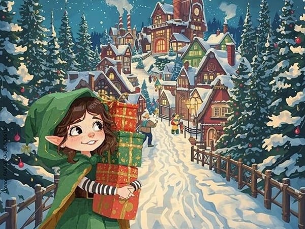 Evalina et la hotte du Père Noël